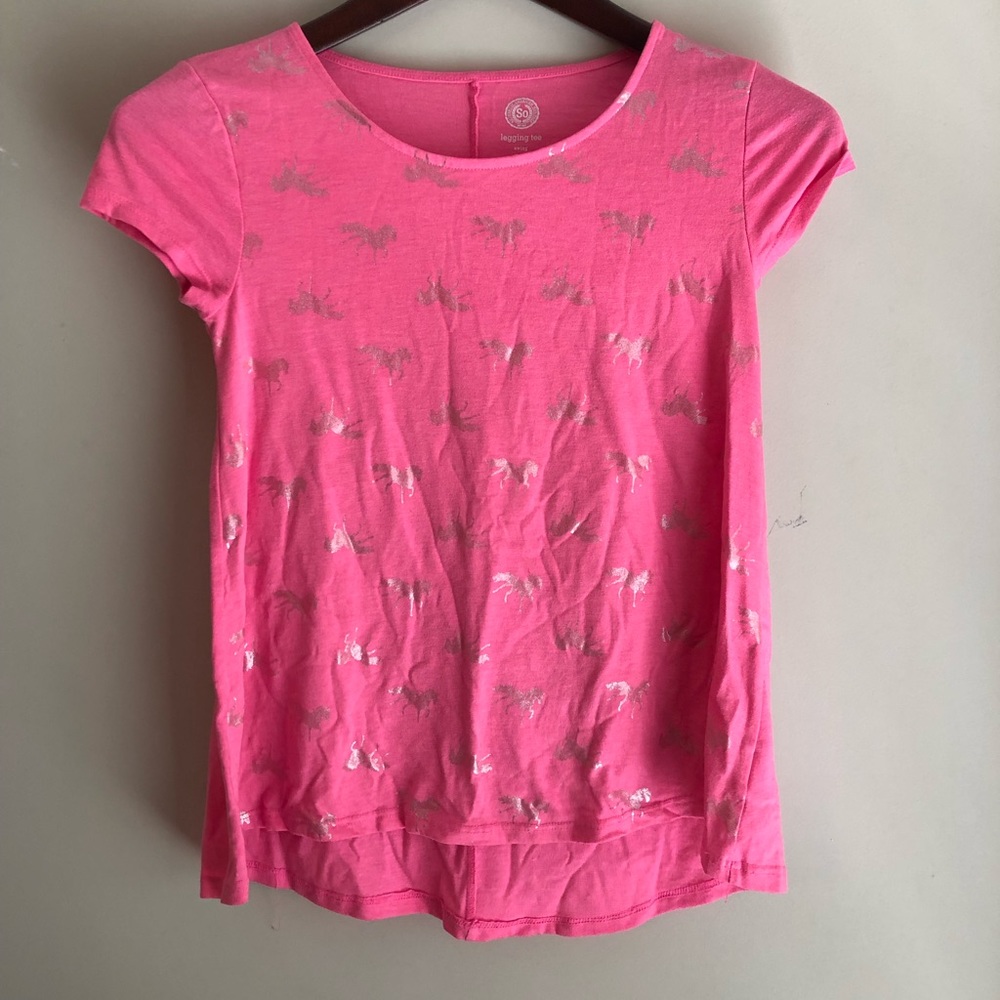 Girls Unicorn tee shirt